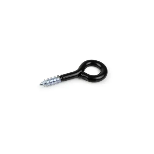 Skruvögla 1 Trä 35/20x3,3 mm, Svart, 10-pack