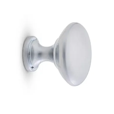 Knopp Amadeus 27,5 mm, Borstad Krom