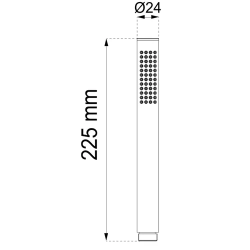 Handdusch Lupin 1-spray, Krom