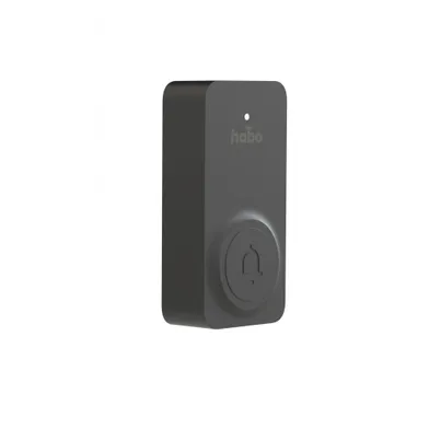 Tryckknapp till Dörrklocka, Svart