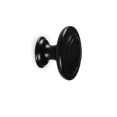 Knopp Leon 30 mm, Svart