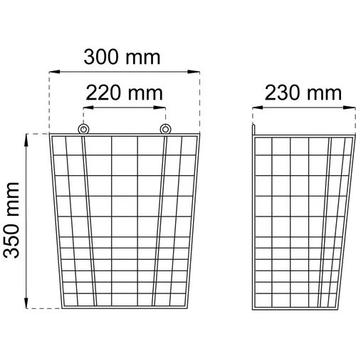 Papperskorg 366, Svart