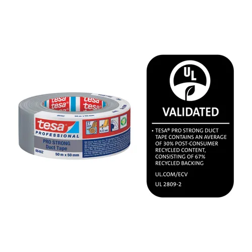 Vävtejp Pro Strong 66462, 50 mm, 50 m, Grå