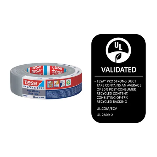 Vävtejp Pro Strong 66462, 50 mm, 50 m, Grå