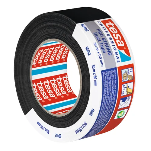 Vävtejp Pro Strong 66462, 50 mm, 50 m, Svart