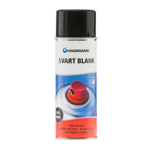 Sprayfärg 400 ml Svart, Blank