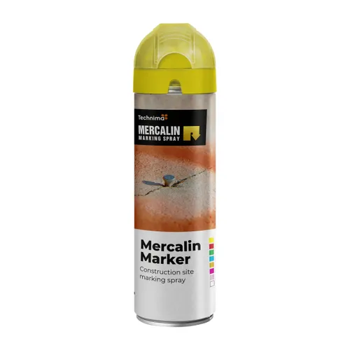 Märkspray Flourescerande Gul, 500 ml