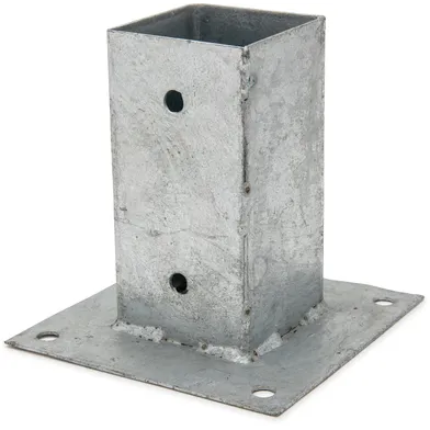 Stolpfäste med platta FZV, 71x71x150 mm
