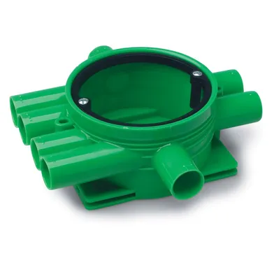 Kopplingsdosa Grön, Enkelvägg