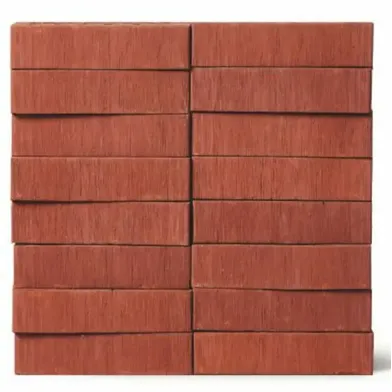 Fasadtegel 19-hål Röd borstad 250x120x62 mm