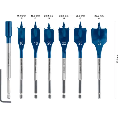 Centrumborrset Expert Self Cut Speed 7 delar, 16-32x152 mm