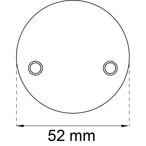 Täckbricka F4265, Rostfri