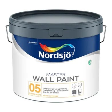 Väggfärg Master Helmatt 5 BW (Vit), 10 l