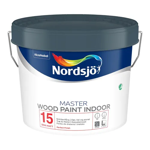 Snickerifärg Master Indoor 15 BW (Vit), 1 l