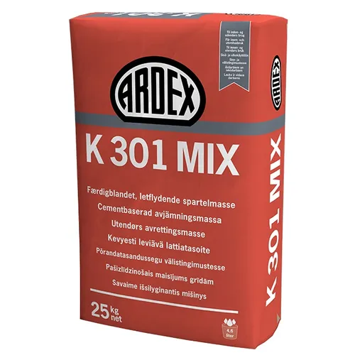 Avjämningsmassa K 301 MIX, 25 kg