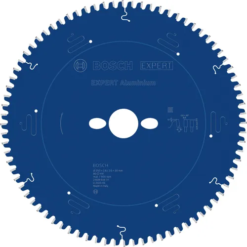 Cirkelsågklinga Expert Aluminium 250/30 mm, 80T