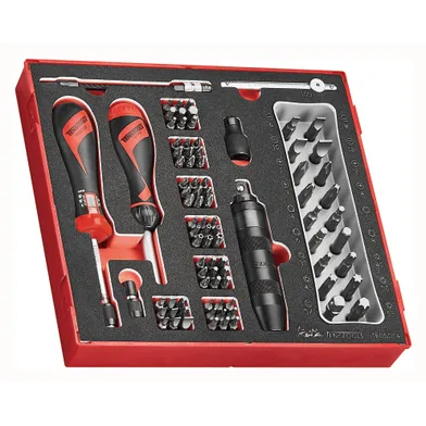 Momentskruvmejselsats FOAM2 1/4", 95-delar