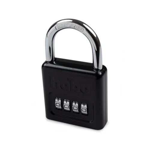 Hänglås 203-50, kodlås, 50x31 mm, CC 26 mm, Svart