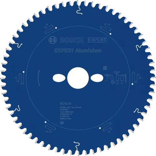 Cirkelsågklinga Expert Aluminium 216/30 mm, 64T