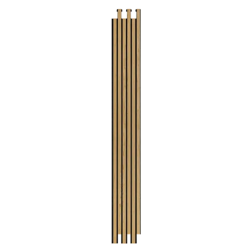 Akustikpanel Pro, Svart kärna, 16x300x2400, Svart filt, Klar