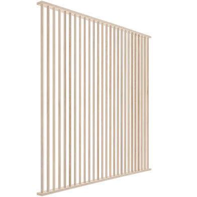 Divide Wall 45°, Natur, 26 Lameller, 31x110 mm, 2610 mm