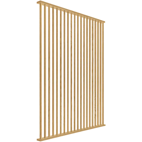 Divide Wall 45°, Klar, 20 Lameller, 31x110 mm, 2010 mm