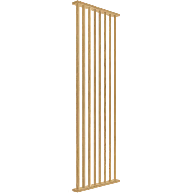 Divide Wall 45°, Klar, 8 Lameller, 31x110 mm, 810 mm