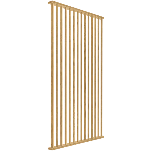 Divide Wall 45°, Klar, 14 Lameller, 31x110 mm, 1410 mm