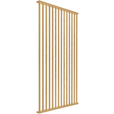 Divide Wall 45°, Klar, 14 Lameller, 31x110 mm, 1410 mm