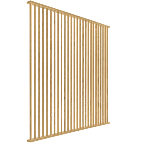 Divide Wall 45°, Klar, 26 Lameller, 31x110 mm, 2610 mm