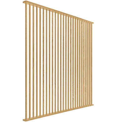 Divide Wall 45°, Klar, 26 Lameller, 31x110 mm, 2610 mm