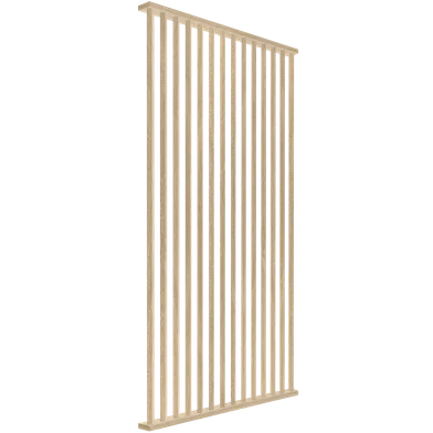 Divide Wall 45°, Natur, 14 Lameller, 31x110 mm, 1410 mm