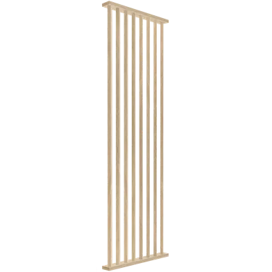 Divide Wall 45°, Natur, 8 Lameller, 31x110 mm, 810 mm