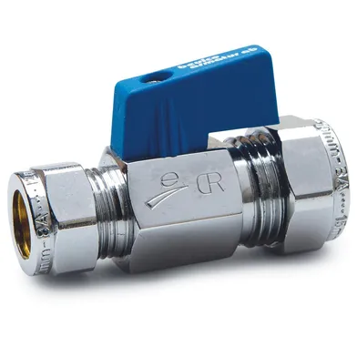 Kulventil med vred 15x12 mm