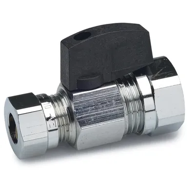 Kulventil med vred 15x15 mm