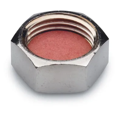 Lock m. packning R15, Förkromad