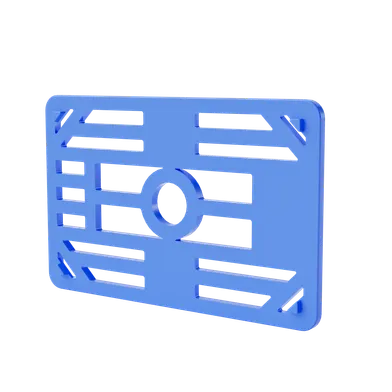 Pallningsbricka Regelbricka, 45x70 mm Blå, 2 mm