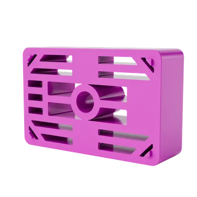 Pallningsbricka Regelbricka, 45x70 mm Rosa, 20 mm