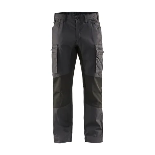 Servicebyxa Canvas m. stretch, Mörkgrå/Svart Strl. C52