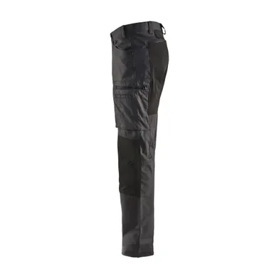 Servicebyxa Canvas m. stretch, Mörkgrå/Svart Strl. C52
