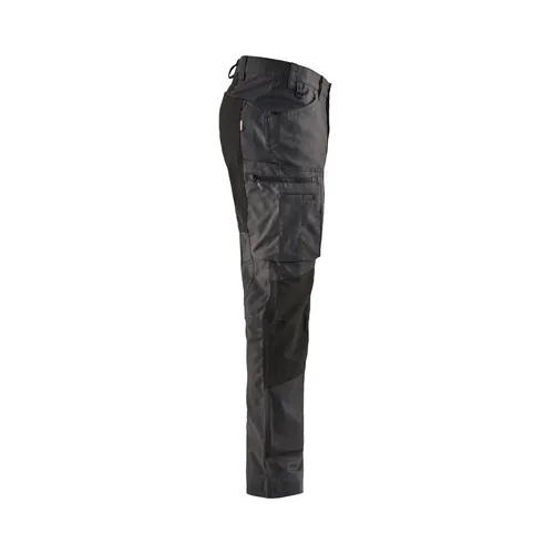 Servicebyxa Canvas m. stretch, Mörkgrå/Svart Strl. C52