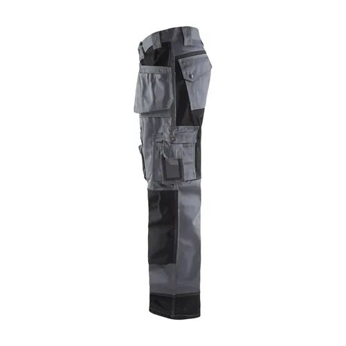 Hantverksbyxa Twill, Grå/Svart Strl. C52