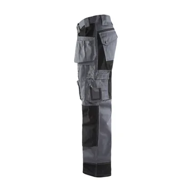 Hantverksbyxa Twill, Grå/Svart Strl. C52