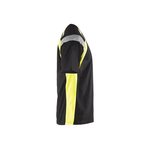 T-shirt Hi-Vis, Svart/Varselgul Strl. M