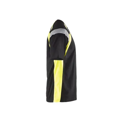 T-shirt Hi-Vis, Svart/Varselgul Strl. M