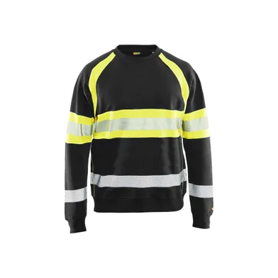 Varseltröja, Svart/Gul Strl. XL