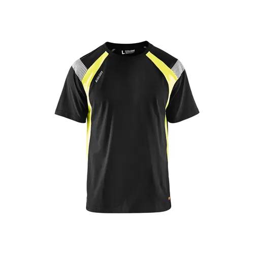 T-shirt Hi-Vis, Svart/Varselgul Strl. M