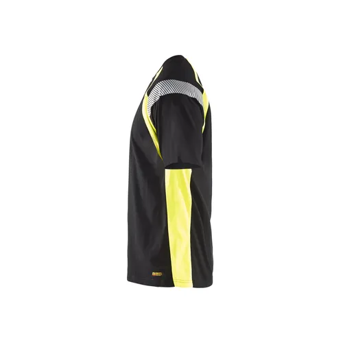 T-shirt Hi-Vis, Svart/Varselgul Strl. M