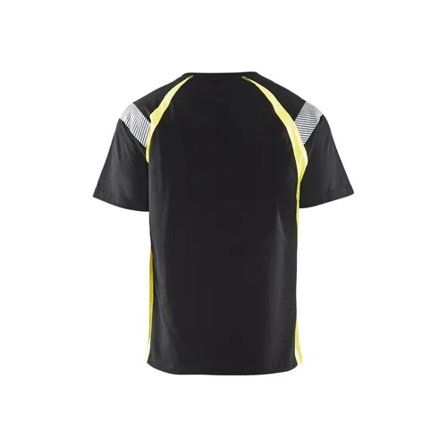 T-shirt Hi-Vis, Svart/Varselgul Strl. M