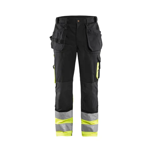 Hantverksbyxa Varsel, Svart/Gul Strl. C52